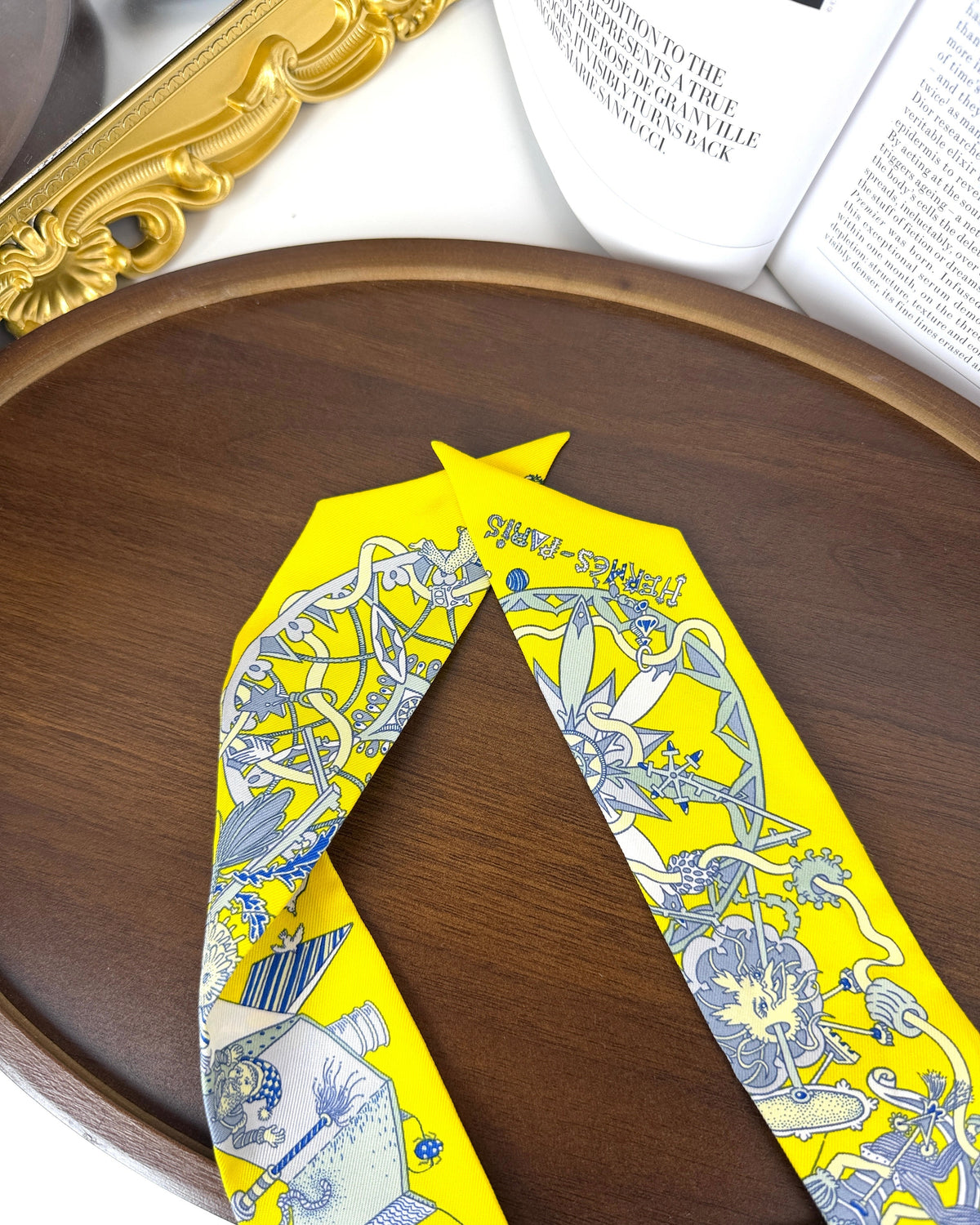 Hermès La Folle Parade Twilly - Jaune Vif, Bleu, Gris - View 2