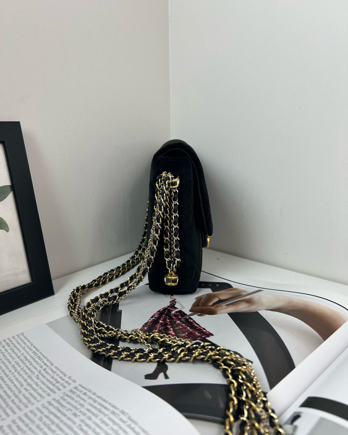 Chanel Camellia Mini Flap Bag - Black - View 4