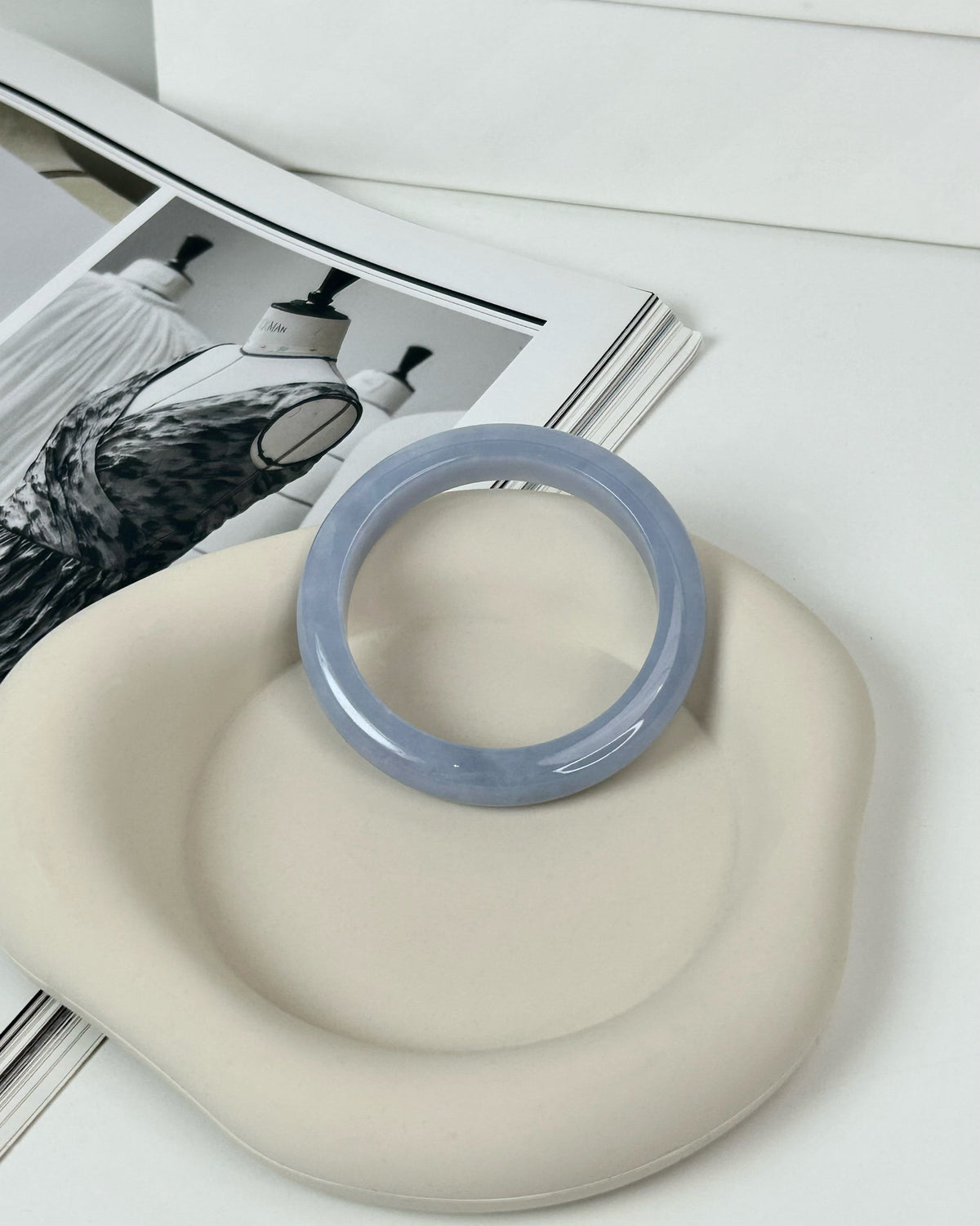 Lavender Jadeite Bangle - View 3