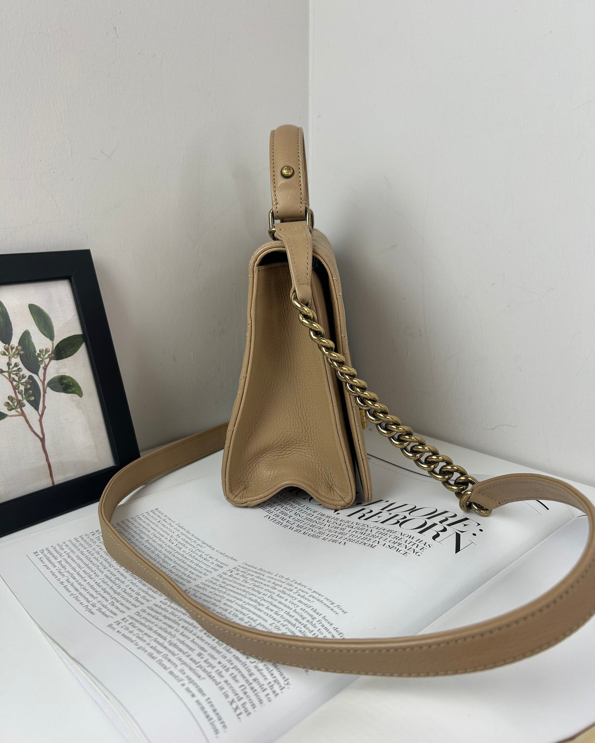 Chanel Rita Flap Bag - Beige/ Light Brown - View 4