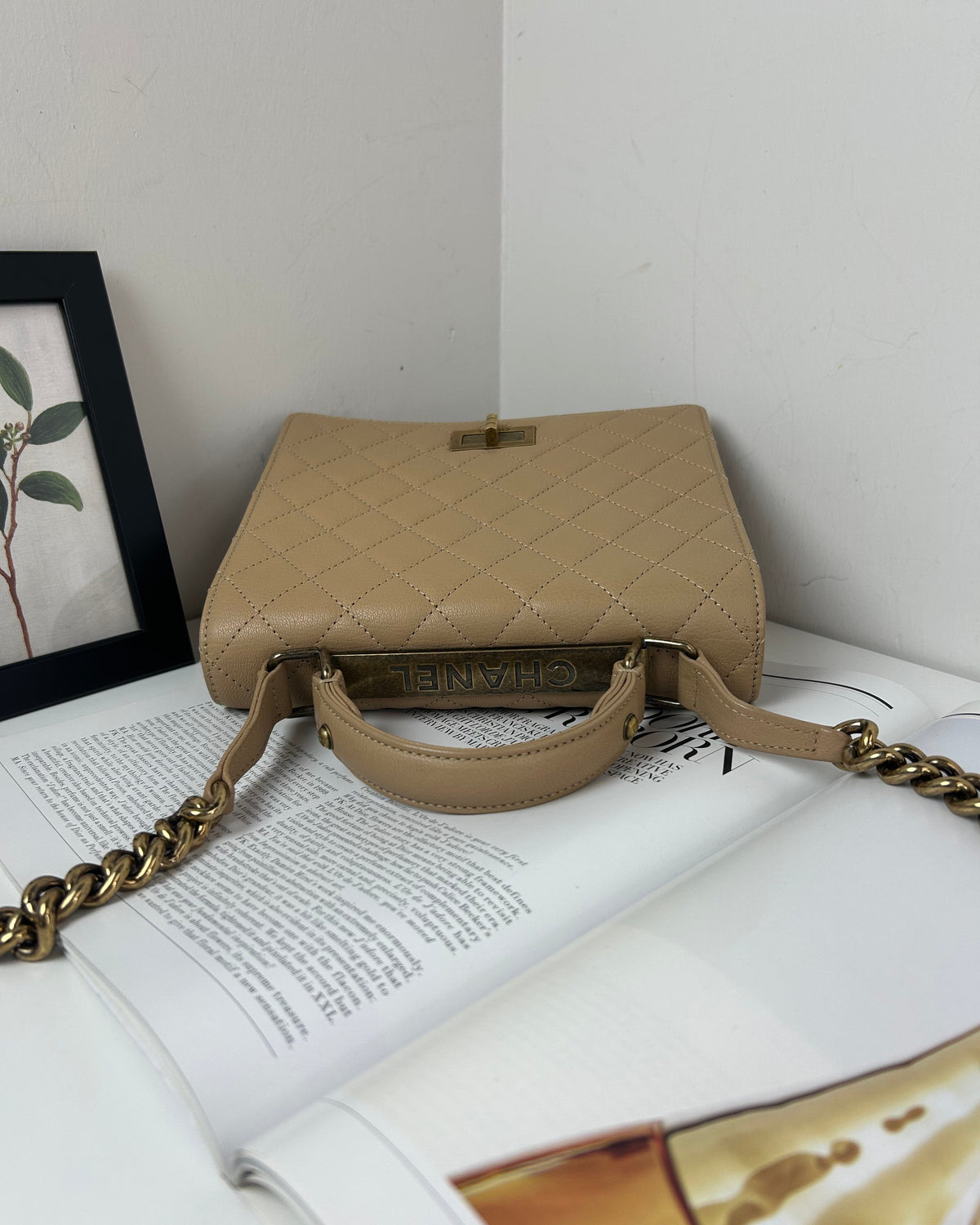 Chanel Rita Flap Bag - Beige/ Light Brown - View 6