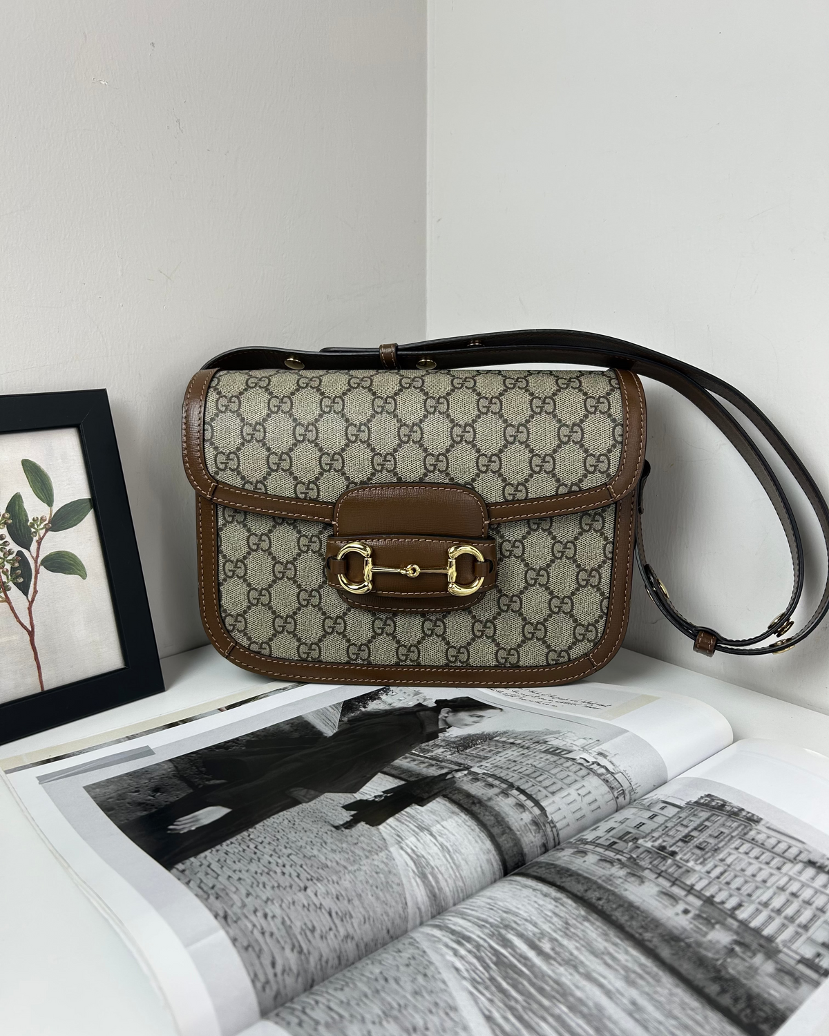 Gucci 1955 Horsebit Bag - Beige/ Brown - View 1