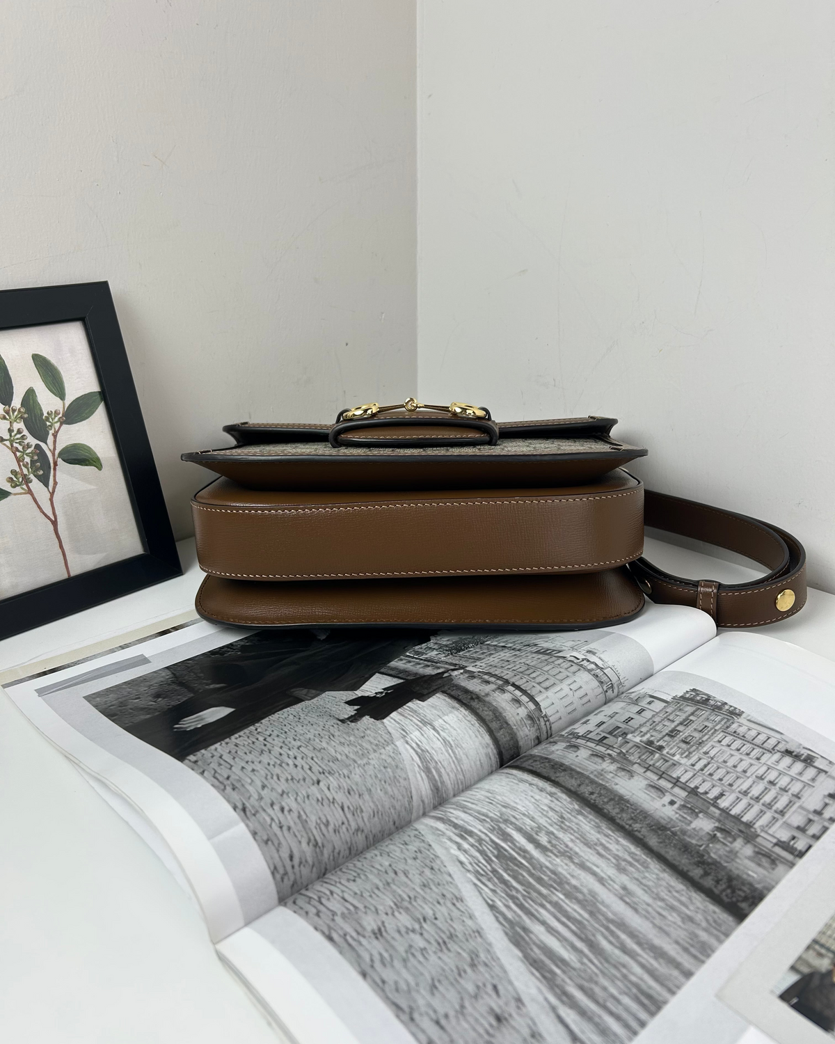 Gucci 1955 Horsebit Bag - Beige/ Brown - View 5