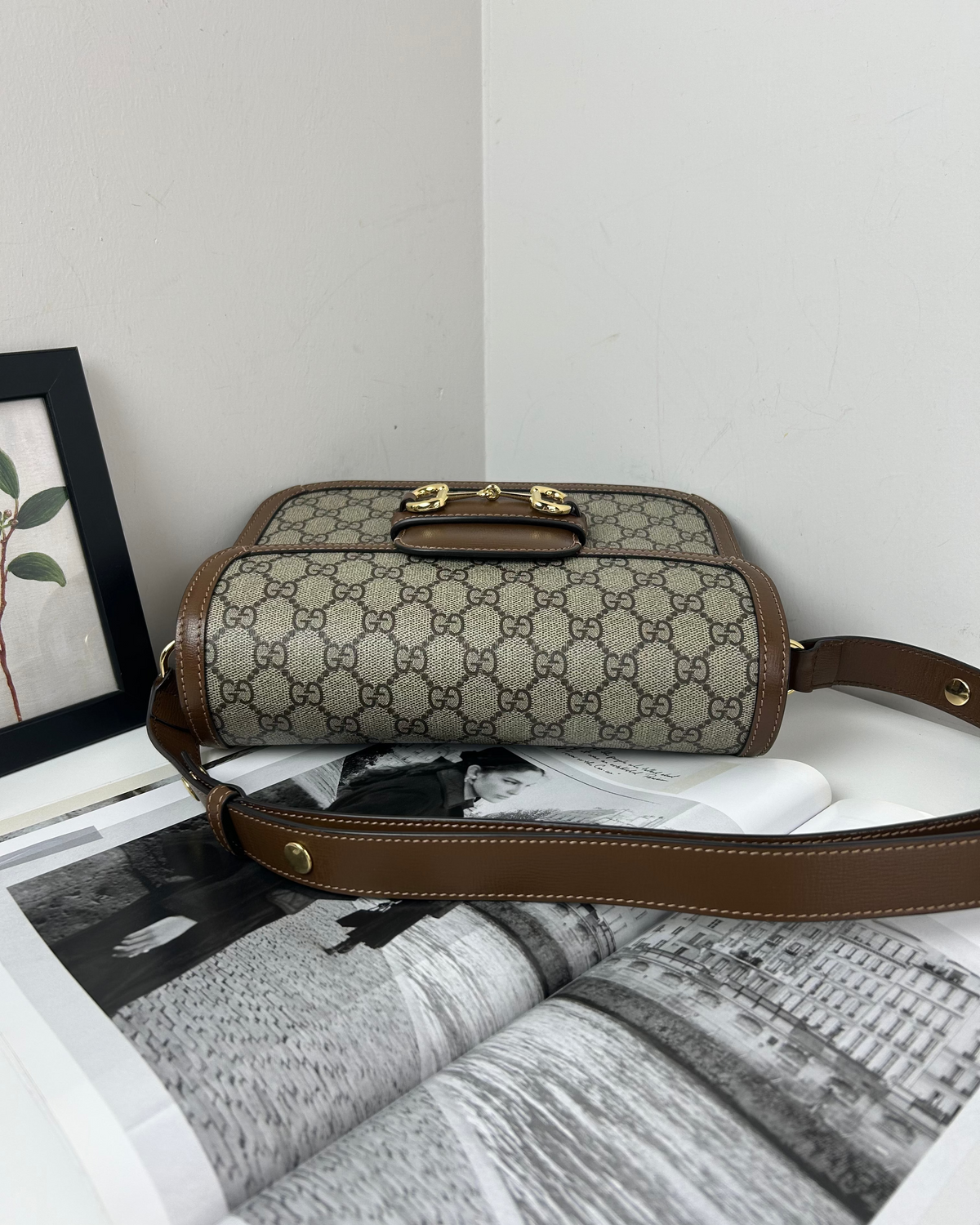 Gucci 1955 Horsebit Bag - Beige/ Brown - View 6