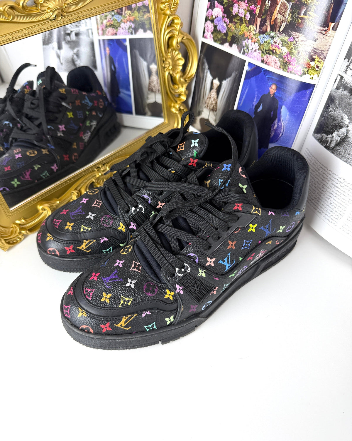 Louis Vuitton Takashi Murakami LV Trainer Sneaker - Multicolour Monogram - View 3