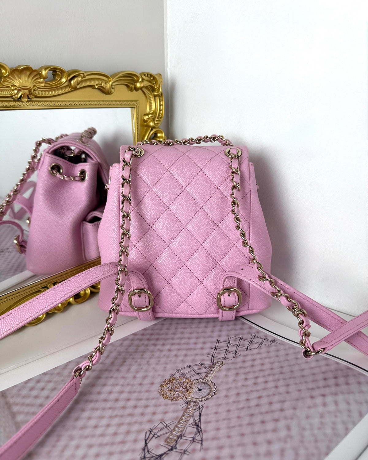 Chanel Small Duma Backpack 23p - Sakura Pink - View 2