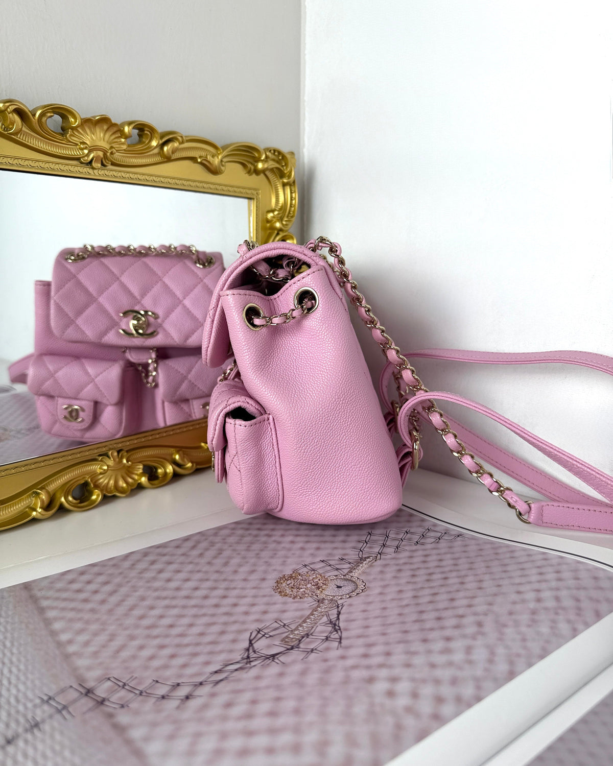 Chanel Small Duma Backpack 23p - Sakura Pink - View 3