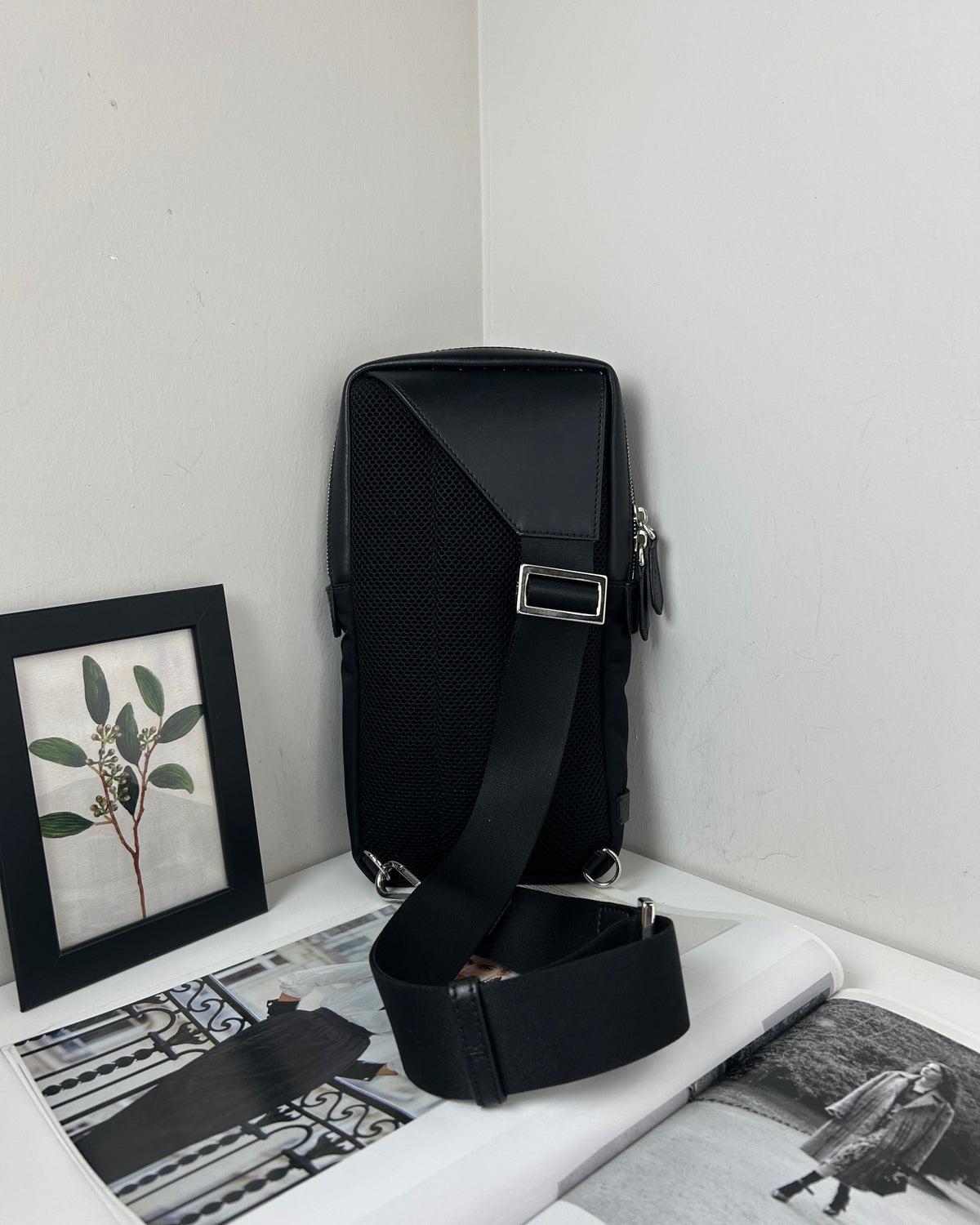 Fendi Bag Bugs Monster Eyes Sling Bag - Black With Silver Hardware - View 2