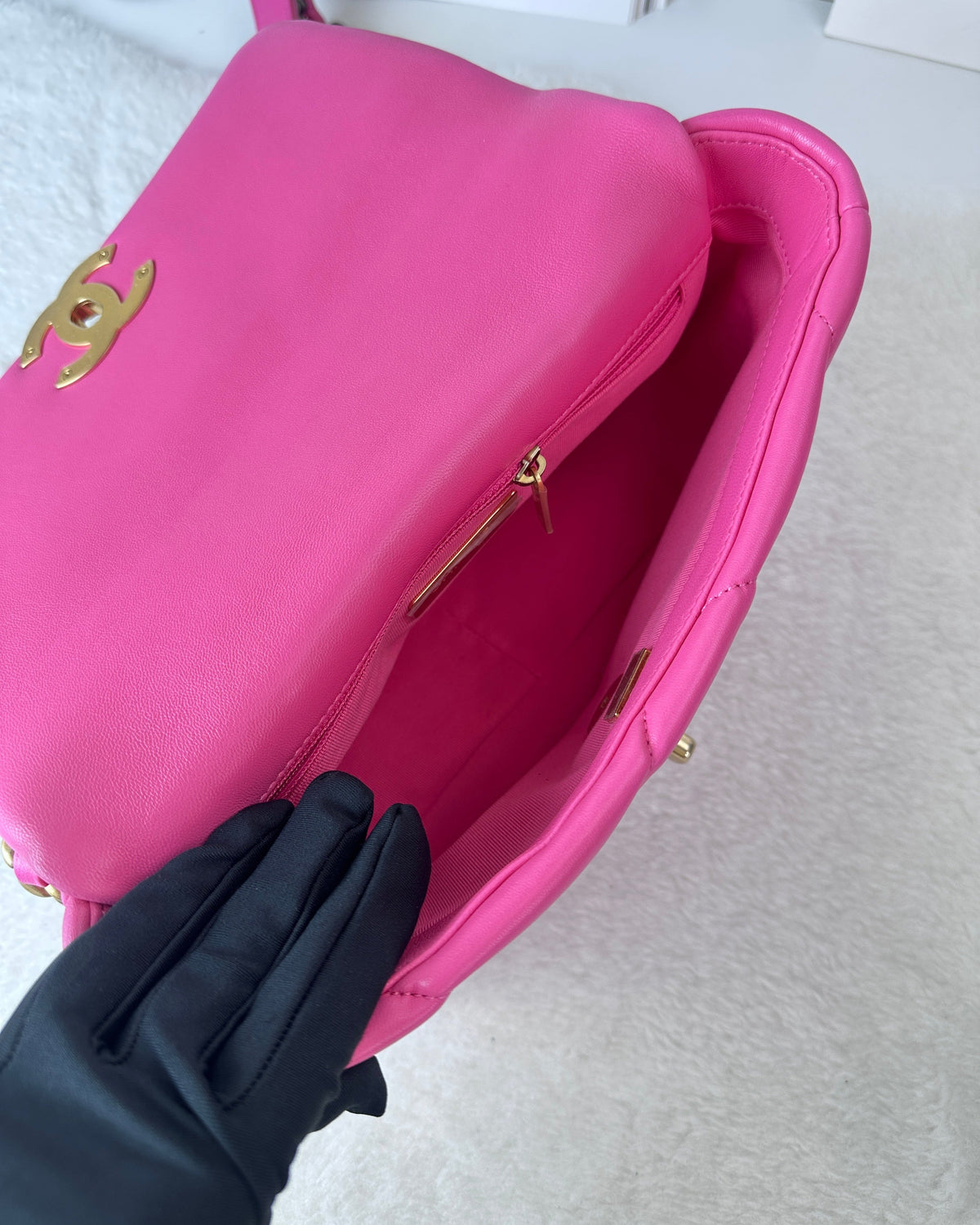 Chanel 19 Flap Bag - Hot Pink - View 6