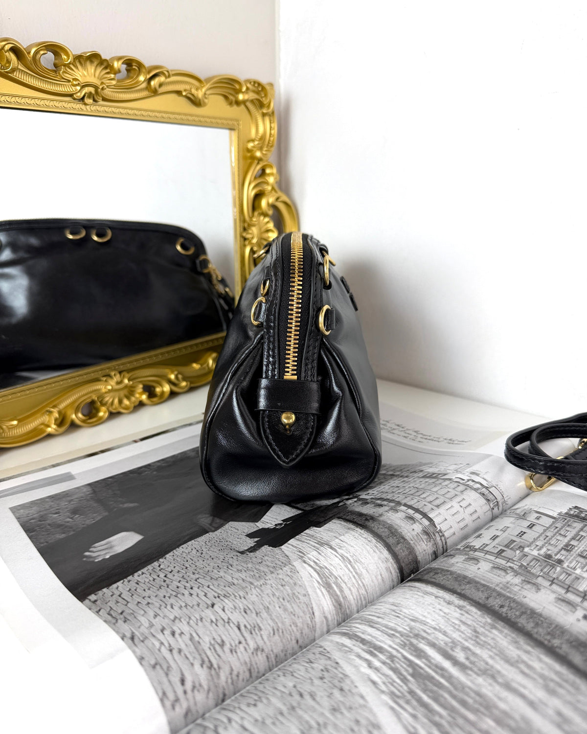 Miu Miu Caprice Leather Clutch - View 4