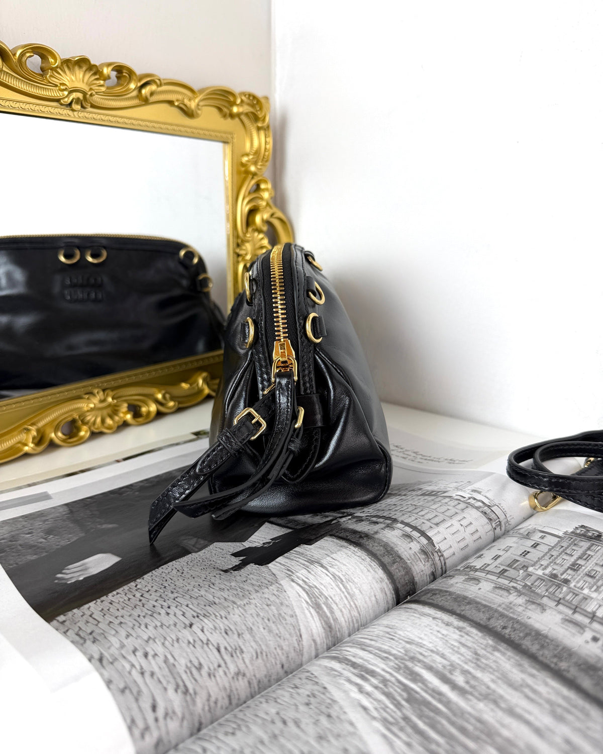 Miu Miu Caprice Leather Clutch - View 3