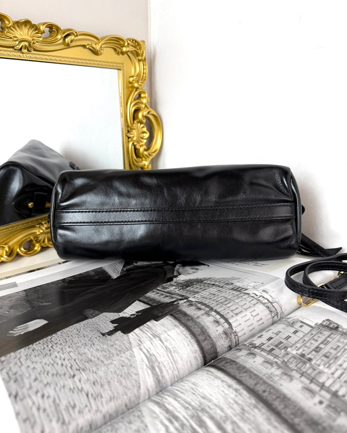 Miu Miu Caprice Leather Clutch - View 5