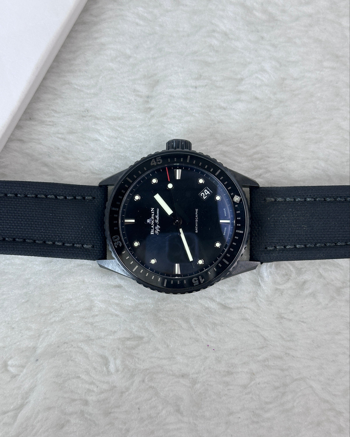 Blancpain Fifty Fathoms Bathyscaphe Watch - Black - View 4