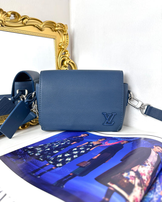 Louis Vuitton Takeoff Small Messenger Bag - Denim Blue - View 1