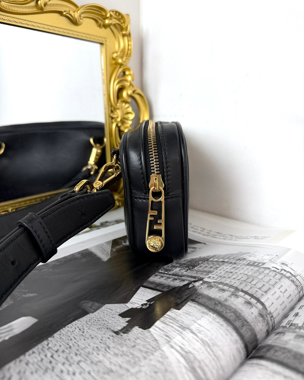 Fendi x Versace Fendace Camera Case Bag - Black, Gold - View 4