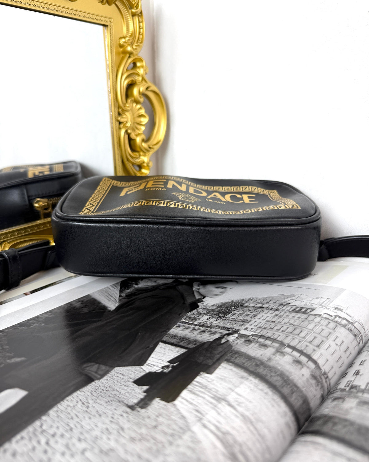 Fendi x Versace Fendace Camera Case Bag - Black, Gold - View 5