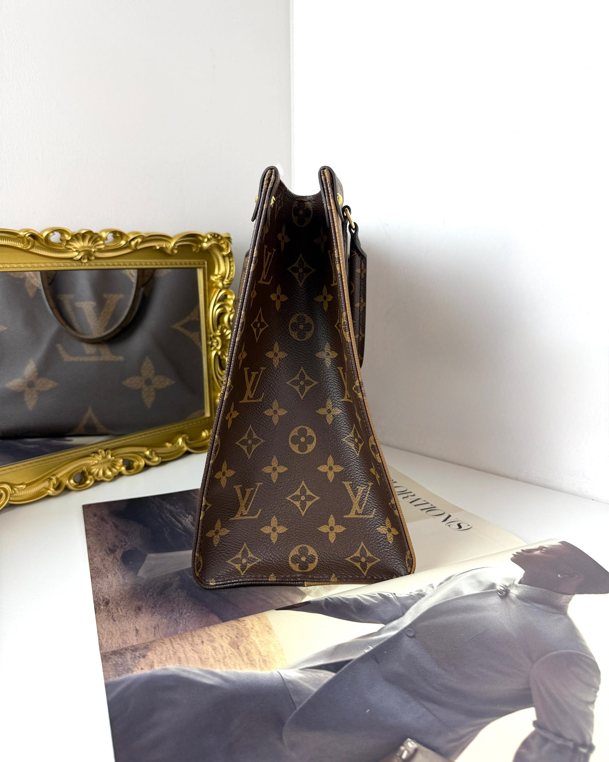 Louis Vuitton OnTheGo MM Bag - Monogram Reverse - View 3