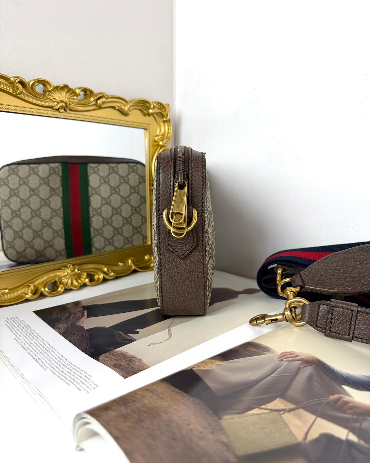 Gucci Ophidia Small Shoulder Bag - Beige And Ebony Gg Supreme - View 4