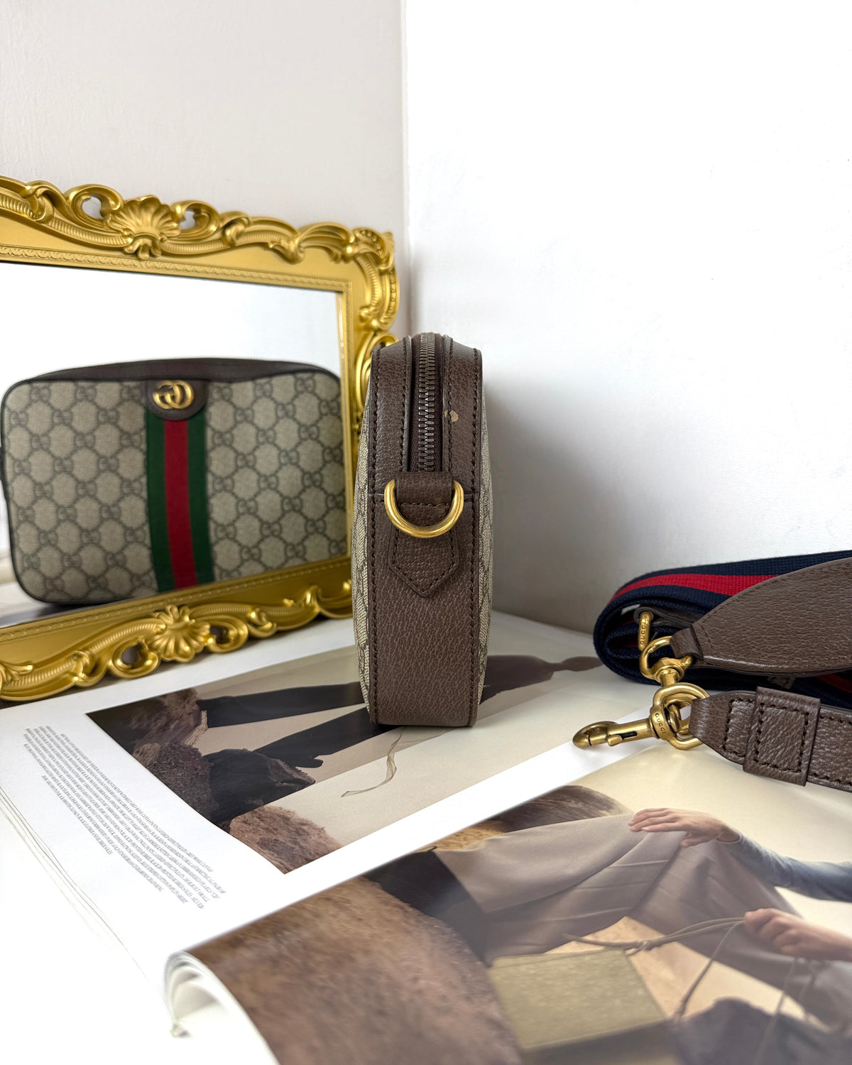 Gucci Ophidia Small Shoulder Bag - Beige And Ebony Gg Supreme - View 3