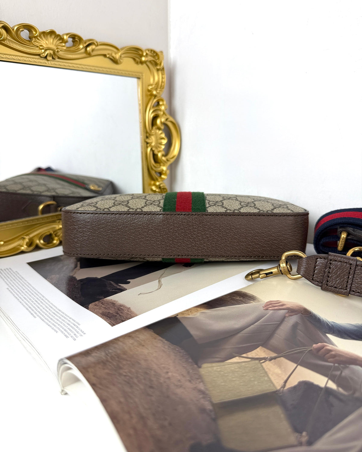 Gucci Ophidia Small Shoulder Bag - Beige And Ebony Gg Supreme - View 5