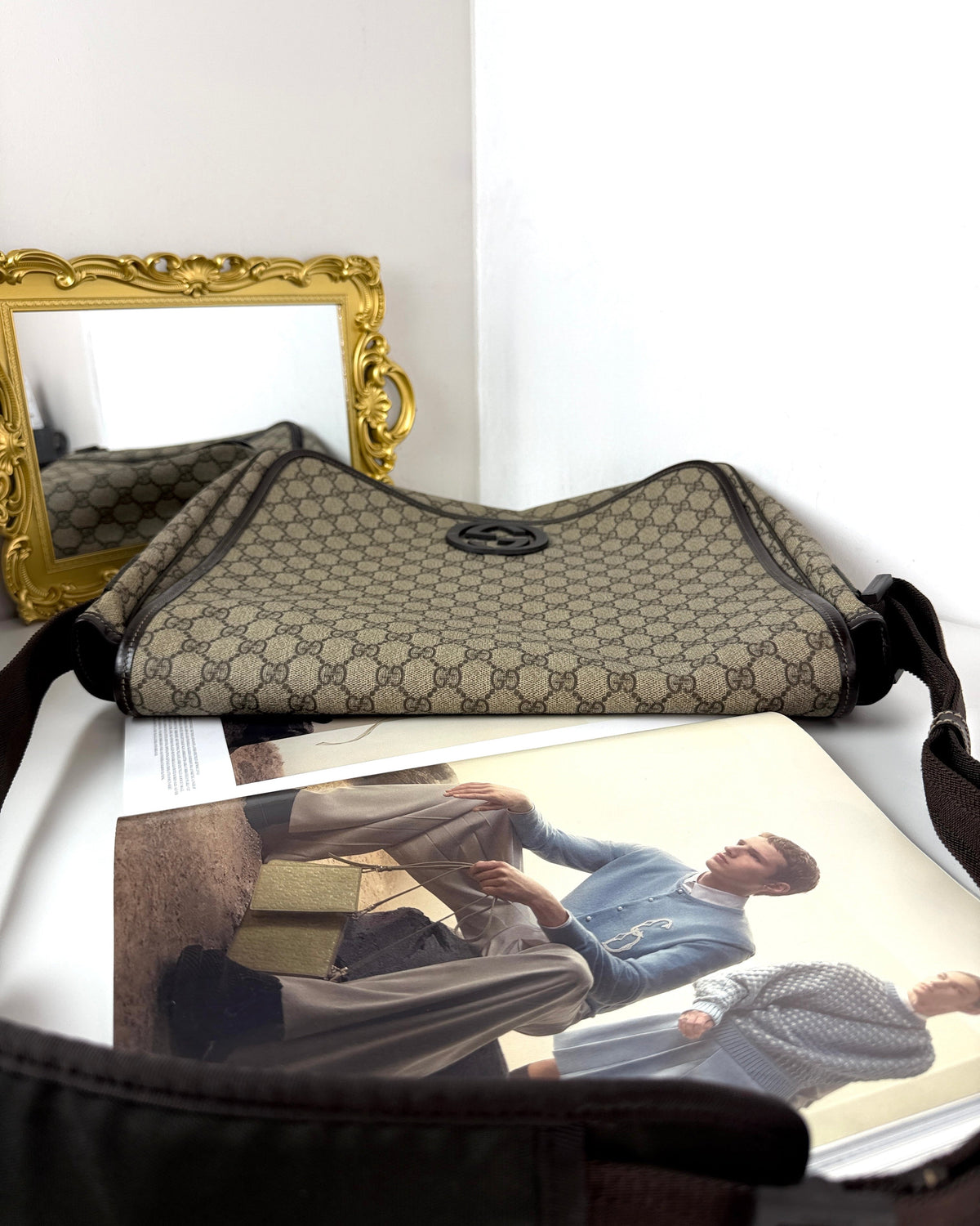 Gucci Interlocking G Large Messenger Bag - View 6