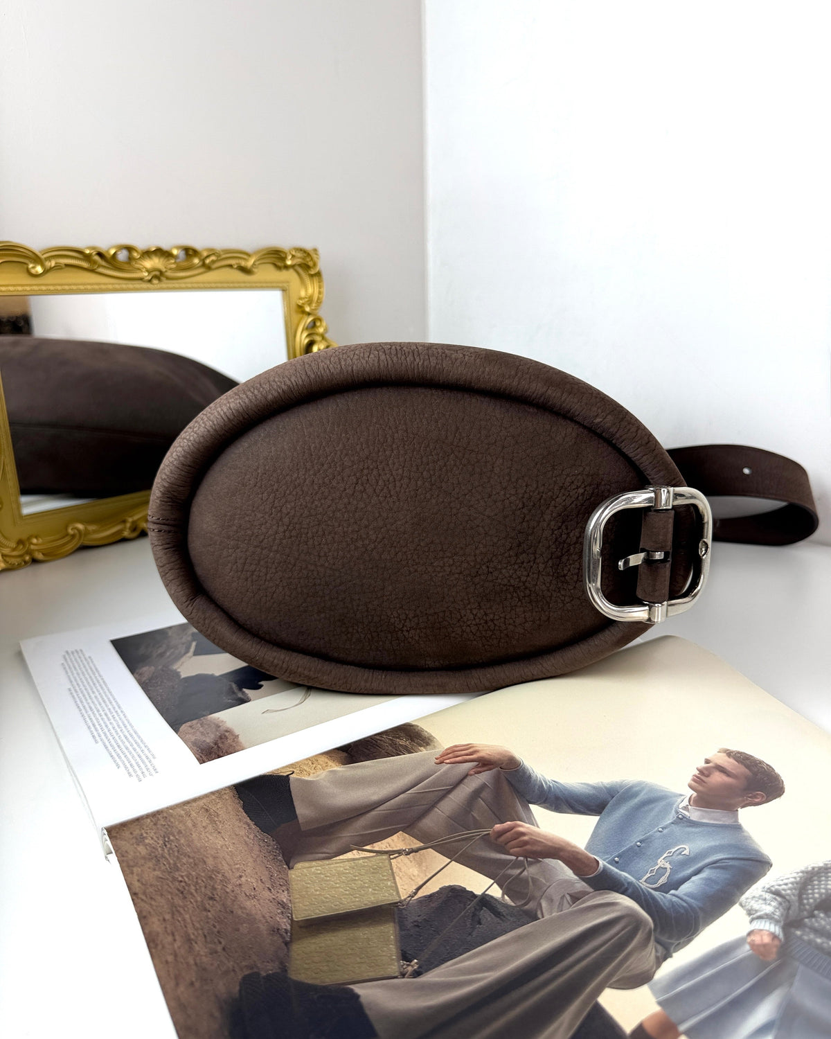 Loewe Loop Bucket Bag - Dark Brownie - View 5
