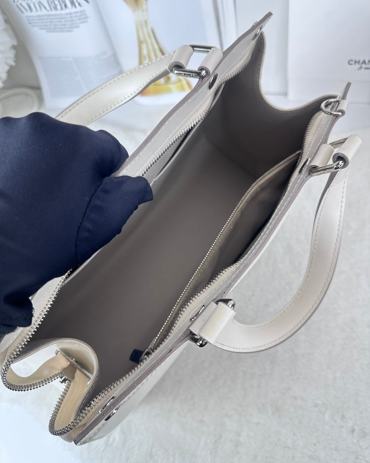 Louis Vuitton Brea MM Bag - White/ Ivory - View 6