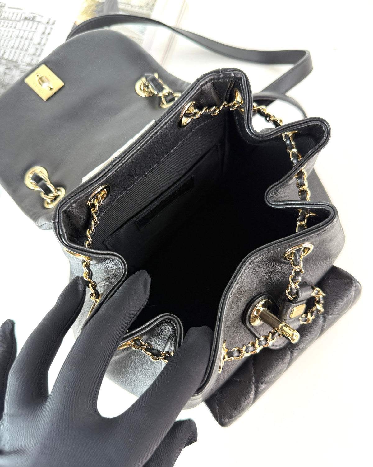 Chanel Duma Backpack - Black - View 7