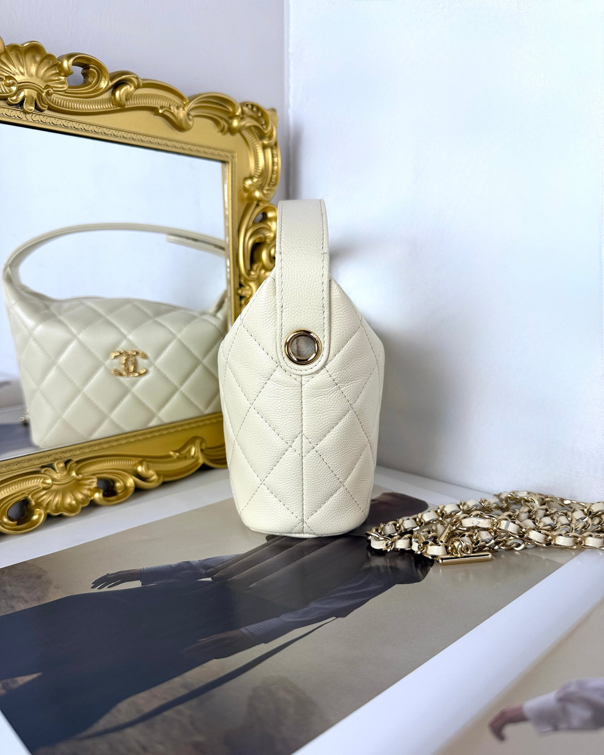 Chanel Hobo Bag - White - View 3