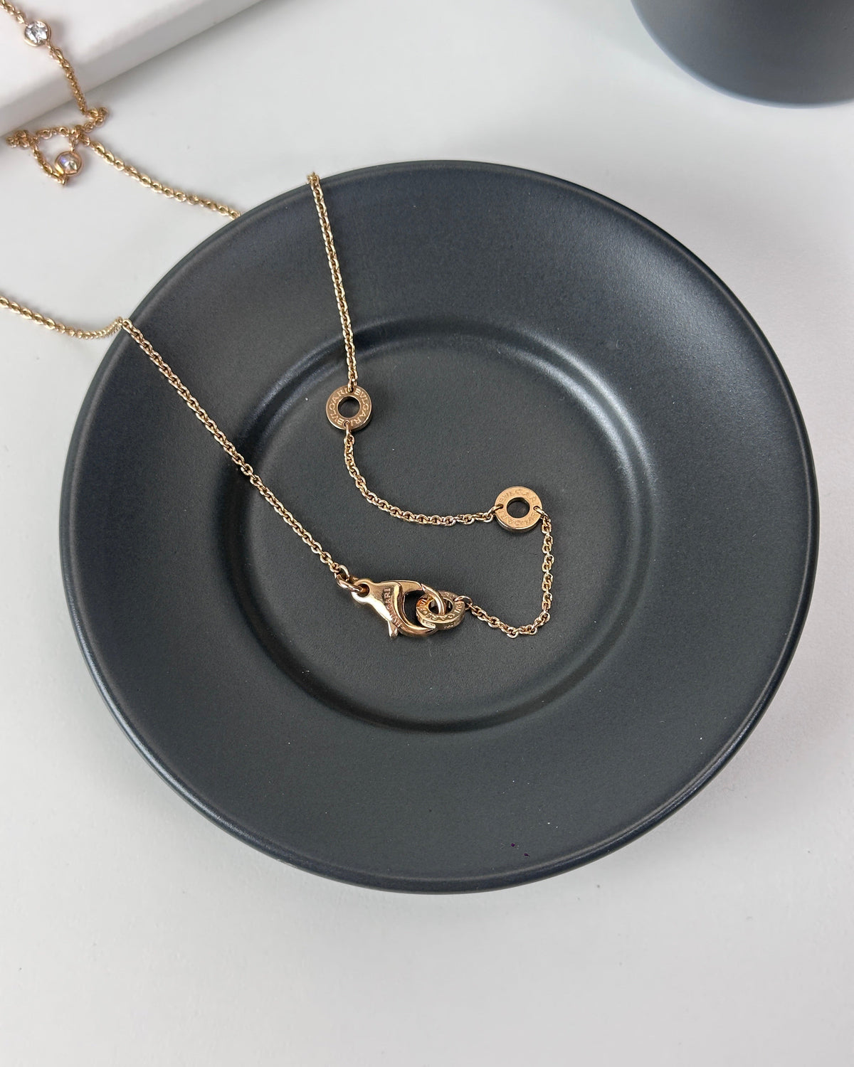 Bvlgari BVLGARI Necklace with Rubies - Rose Gold, White Diamonds - View 3