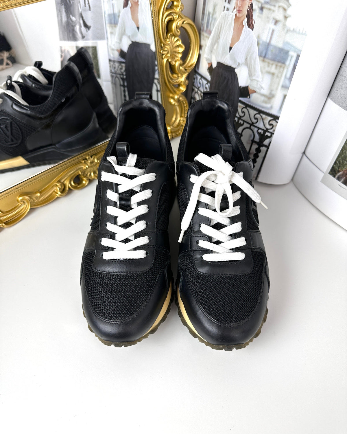 Louis Vuitton Run Away Sneaker - Black - View 1