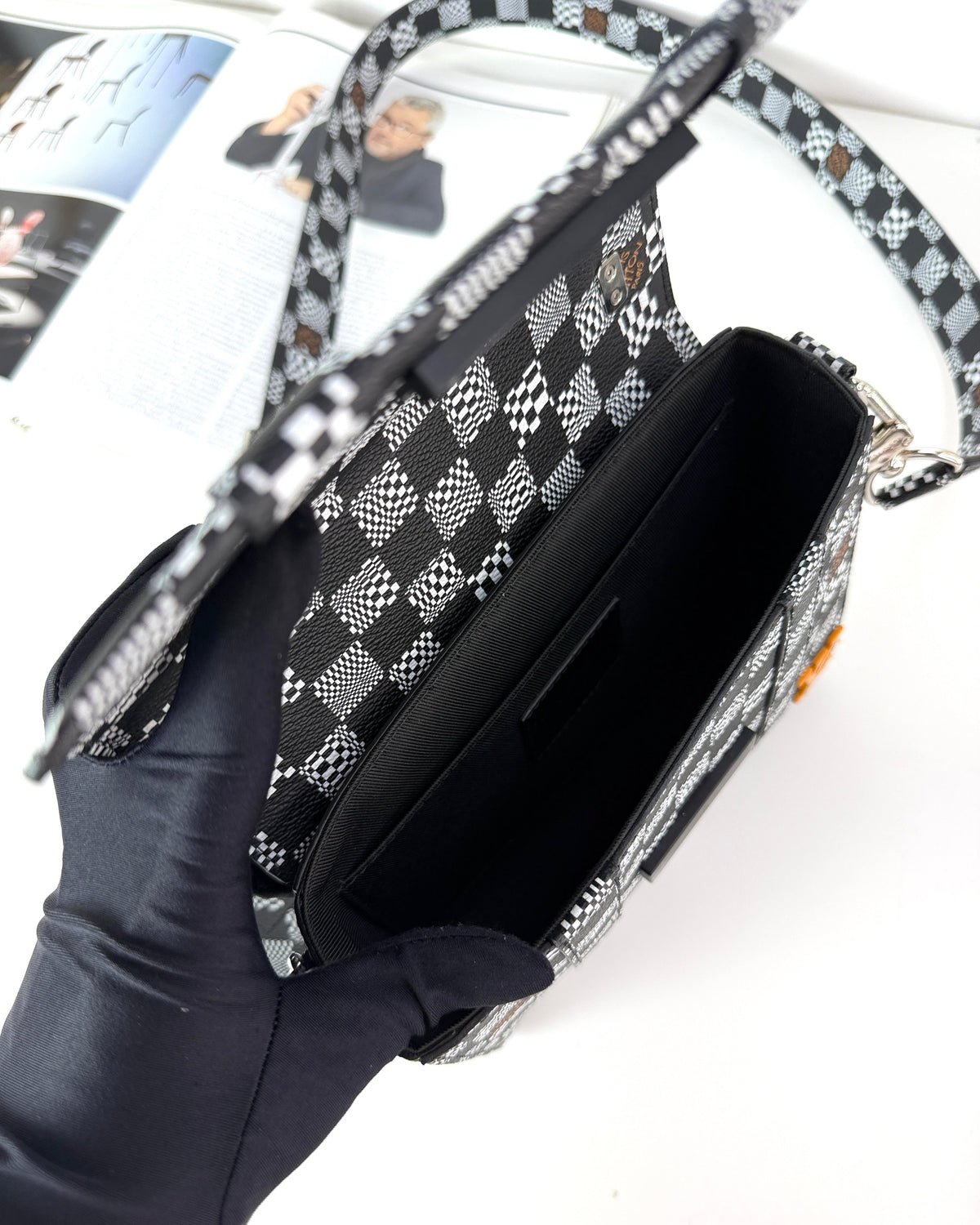 Louis Vuitton Flap Soft Trunk Messenger Bag - Black And White - View 7