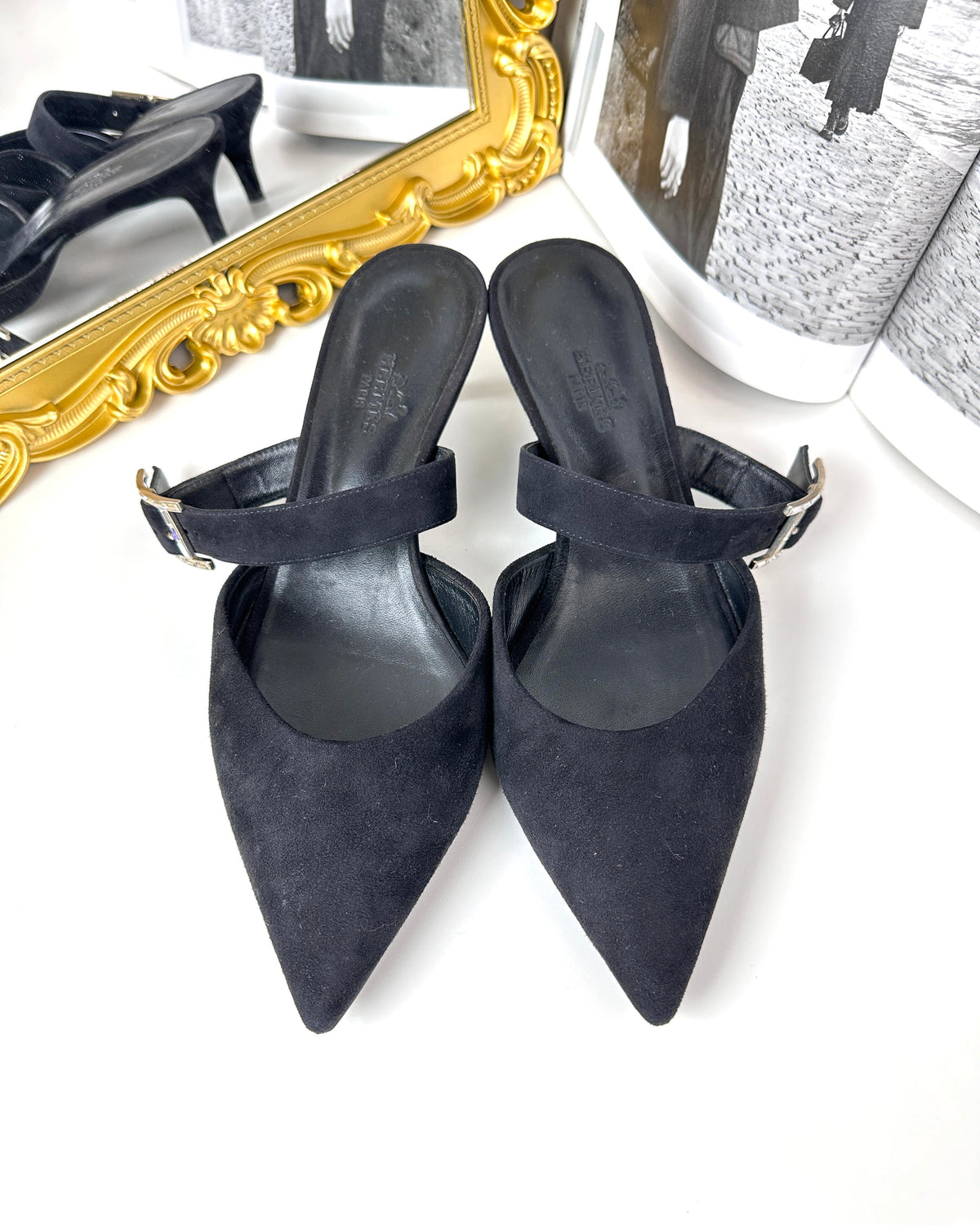 Hermès Blink Mule - Black - View 1