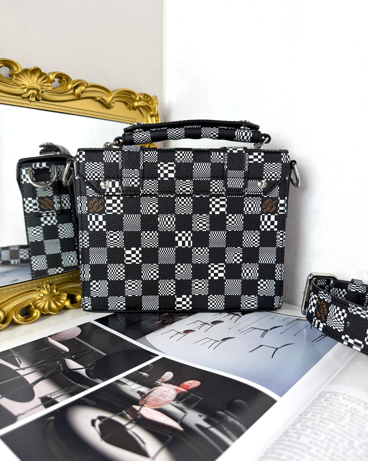 Louis Vuitton Flap Soft Trunk Messenger Bag - Black And White - View 2