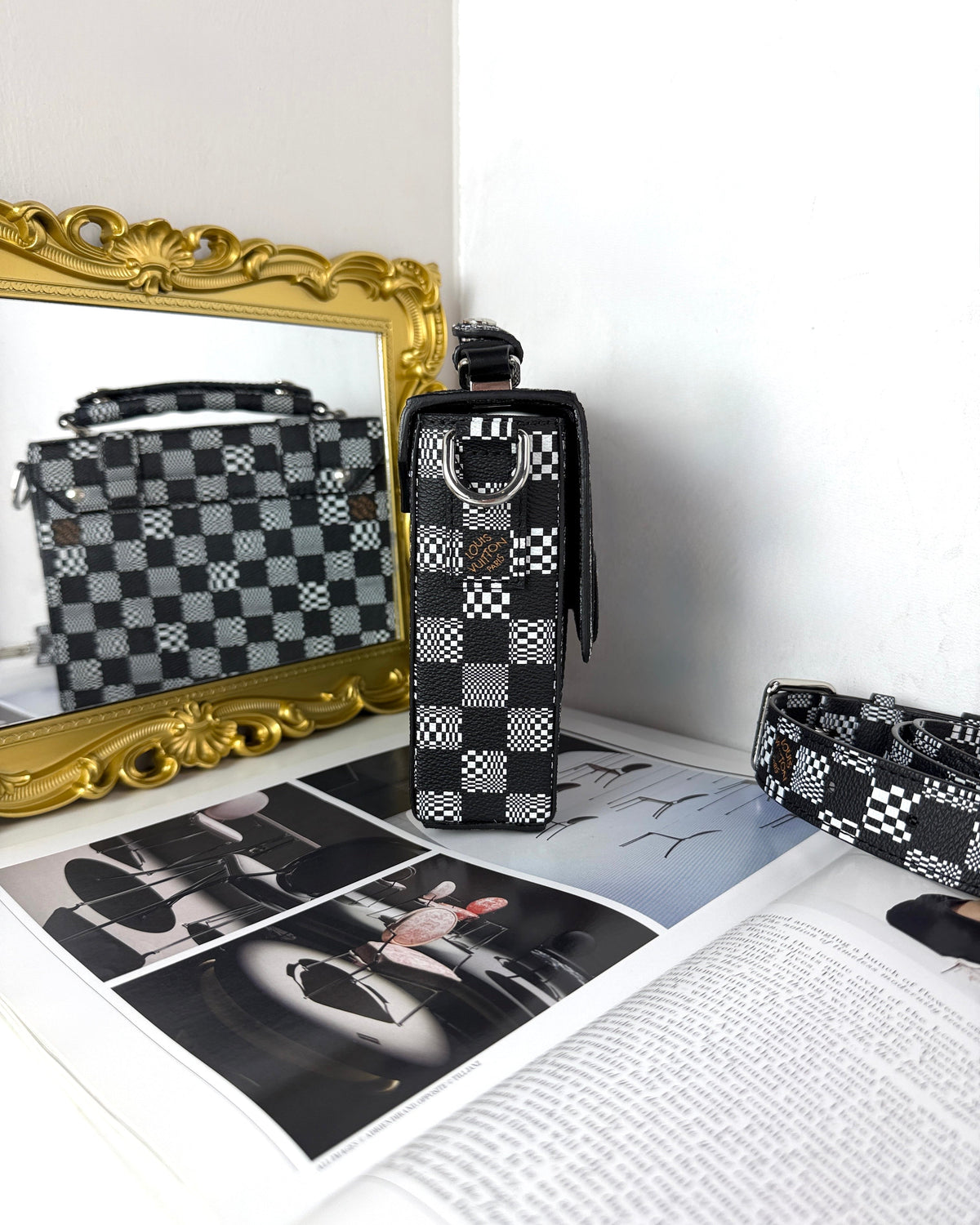 Louis Vuitton Flap Soft Trunk Messenger Bag - Black And White - View 3