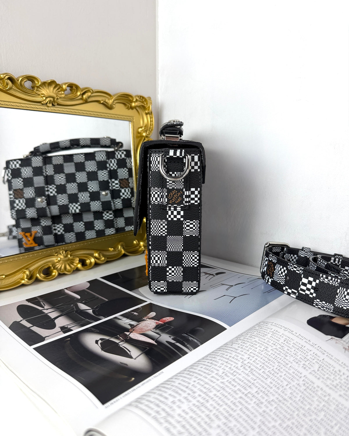 Louis Vuitton Flap Soft Trunk Messenger Bag - Black And White - View 4