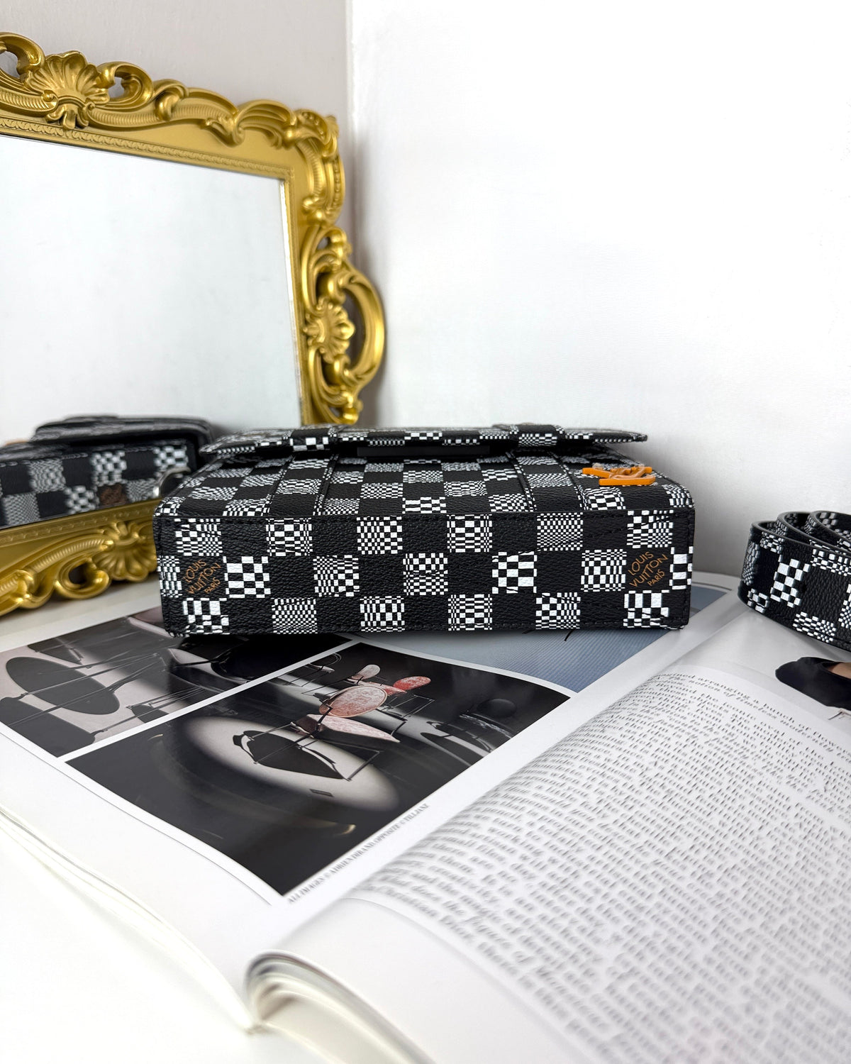 Louis Vuitton Flap Soft Trunk Messenger Bag - Black And White - View 5