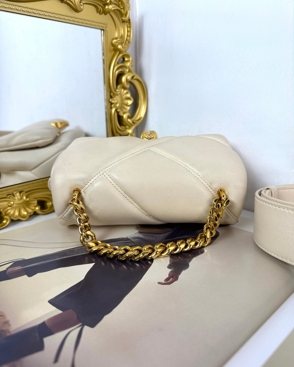 Bvlgari Serpenti Cabochon Crossbody Bag - Ivory Opal - View 6