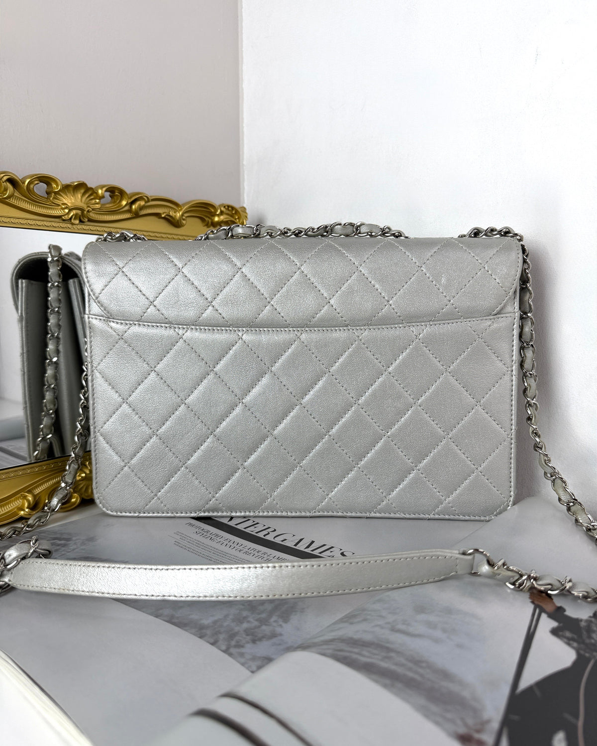 Chanel Beauty Lock Flap Bag - Metallic Silver - View 2