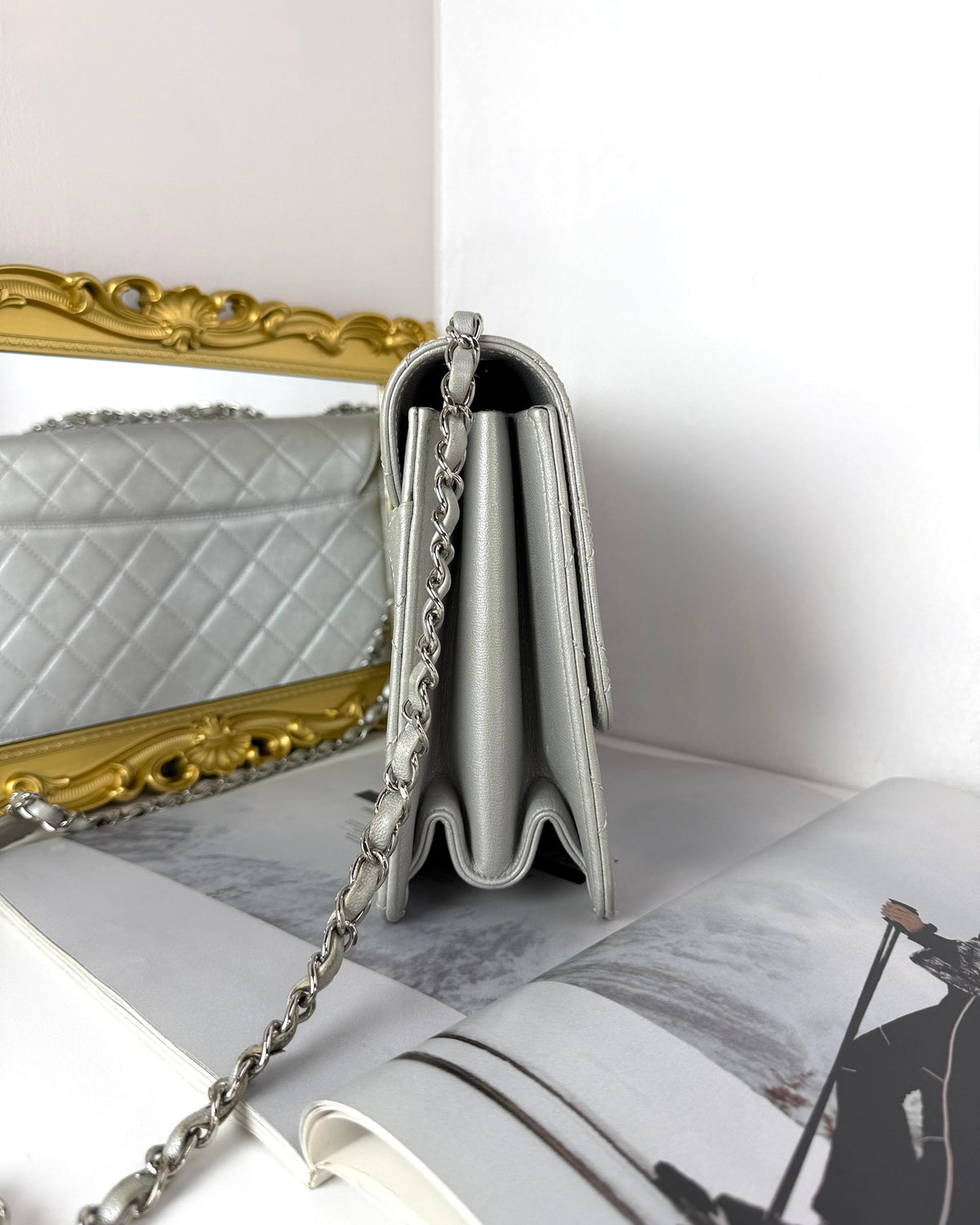 Chanel Beauty Lock Flap Bag - Metallic Silver - View 4