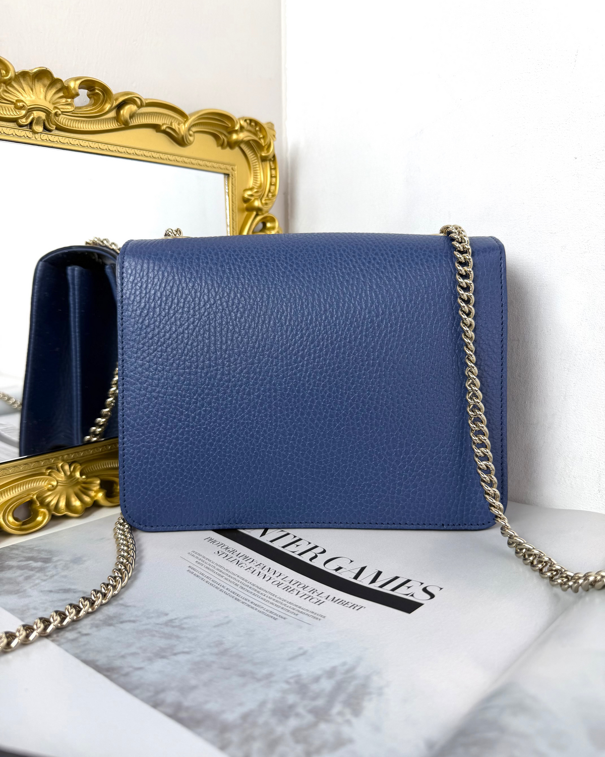 Gucci GG Interlocking Small Shoulder Bag - Caspian Blue - View 2
