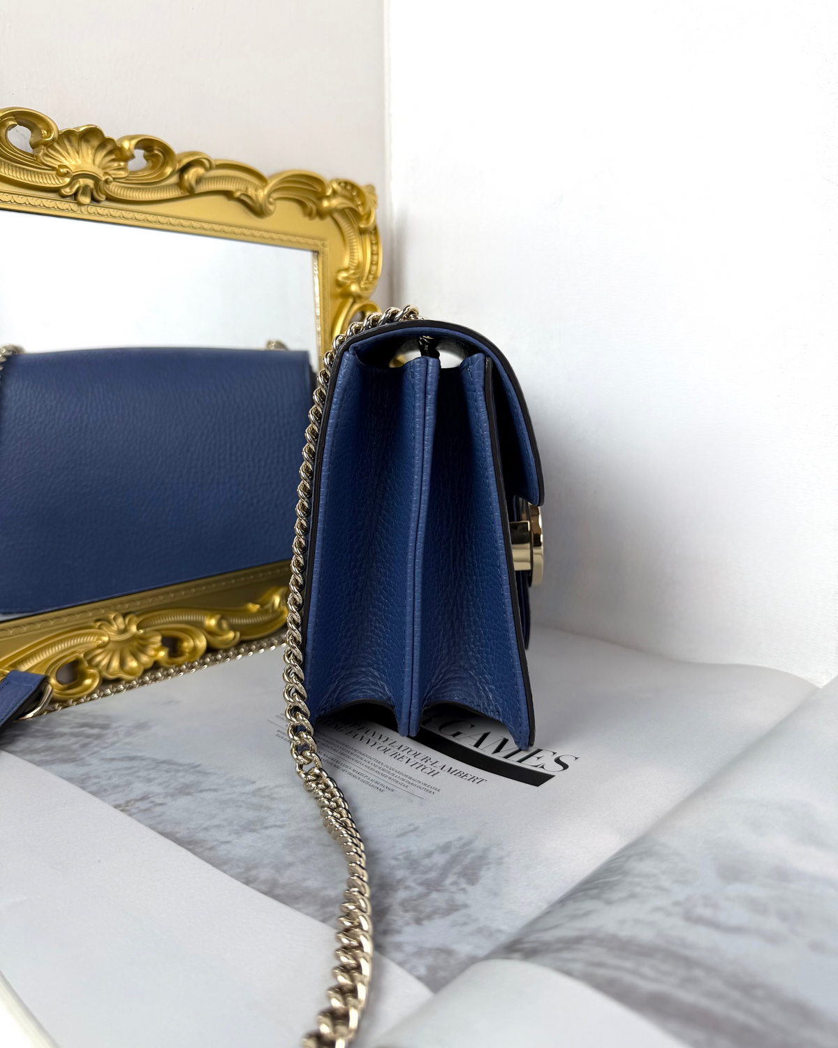 Gucci GG Interlocking Small Shoulder Bag - Caspian Blue - View 4