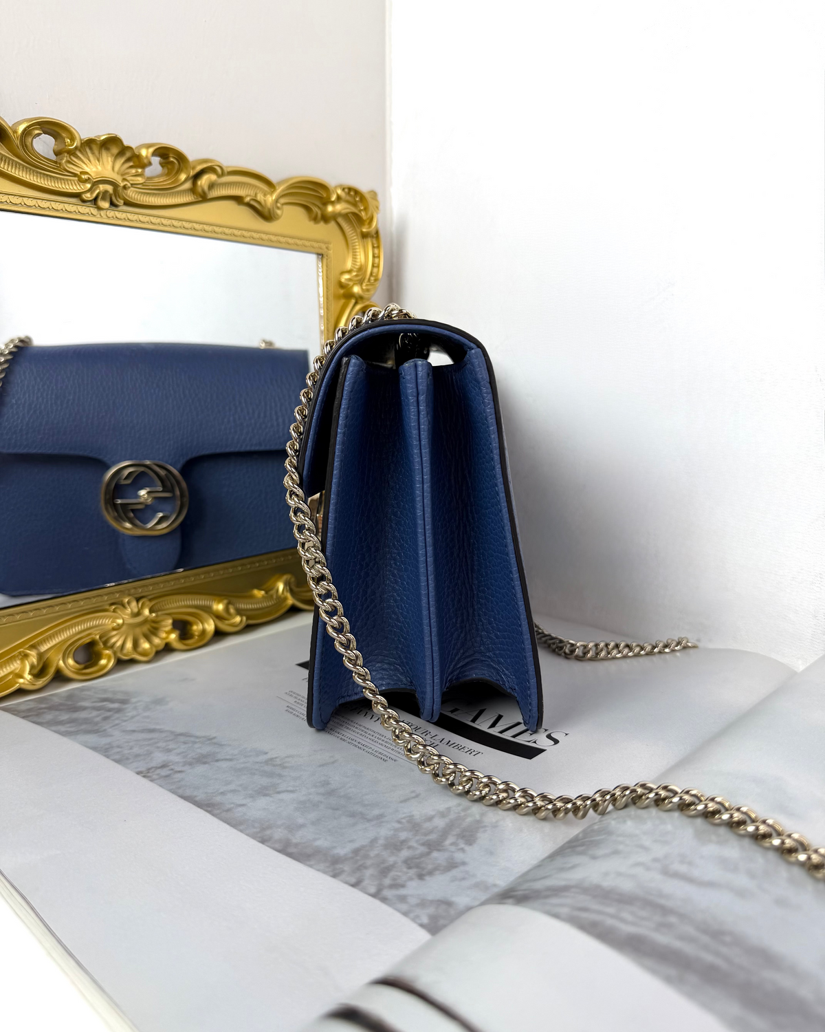 Gucci GG Interlocking Small Shoulder Bag - Caspian Blue - View 3