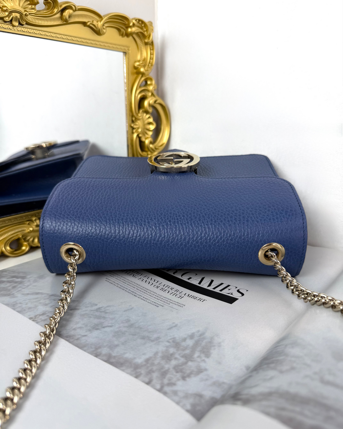 Gucci GG Interlocking Small Shoulder Bag - Caspian Blue - View 6