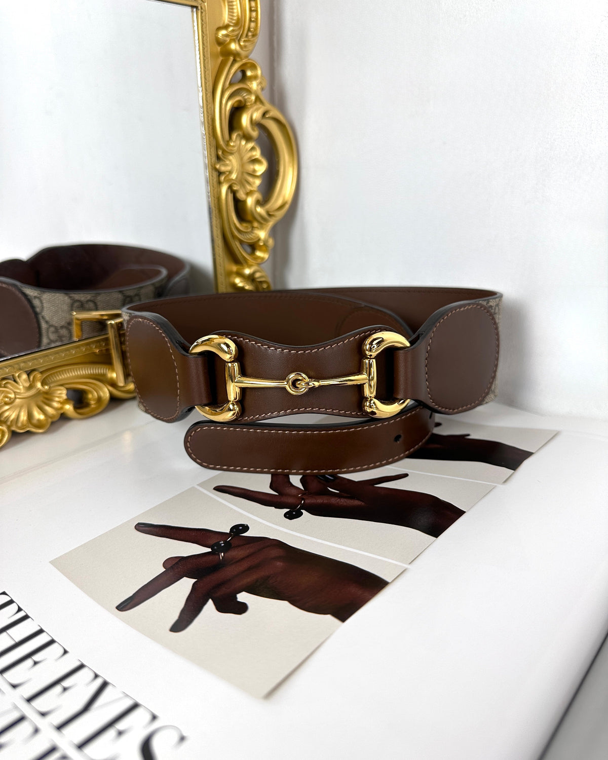 Gucci Leather Belt with Horsebit - View 1