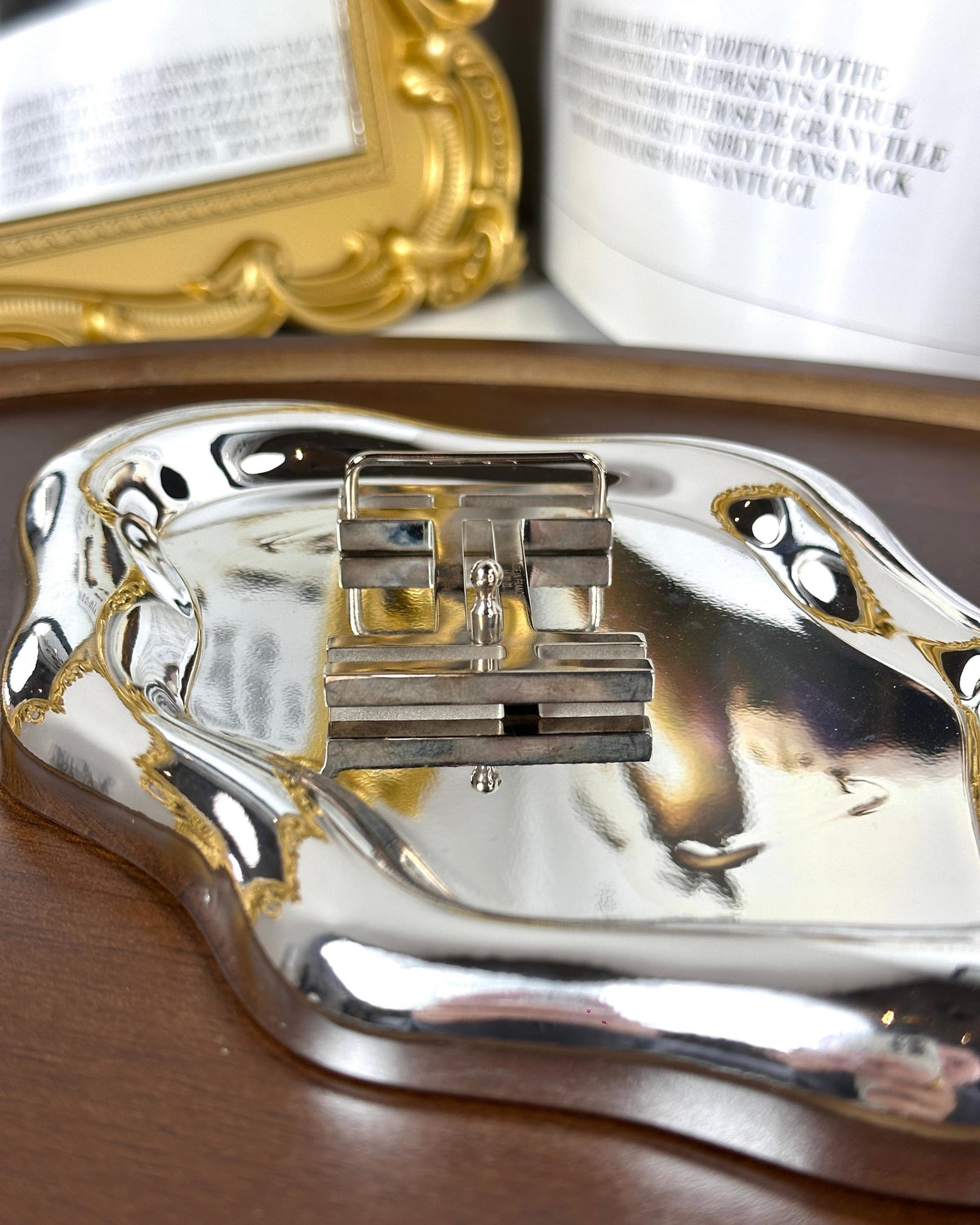 Hermès H au Carré Belt Buckle - Palladium-Plated Metal - View 3