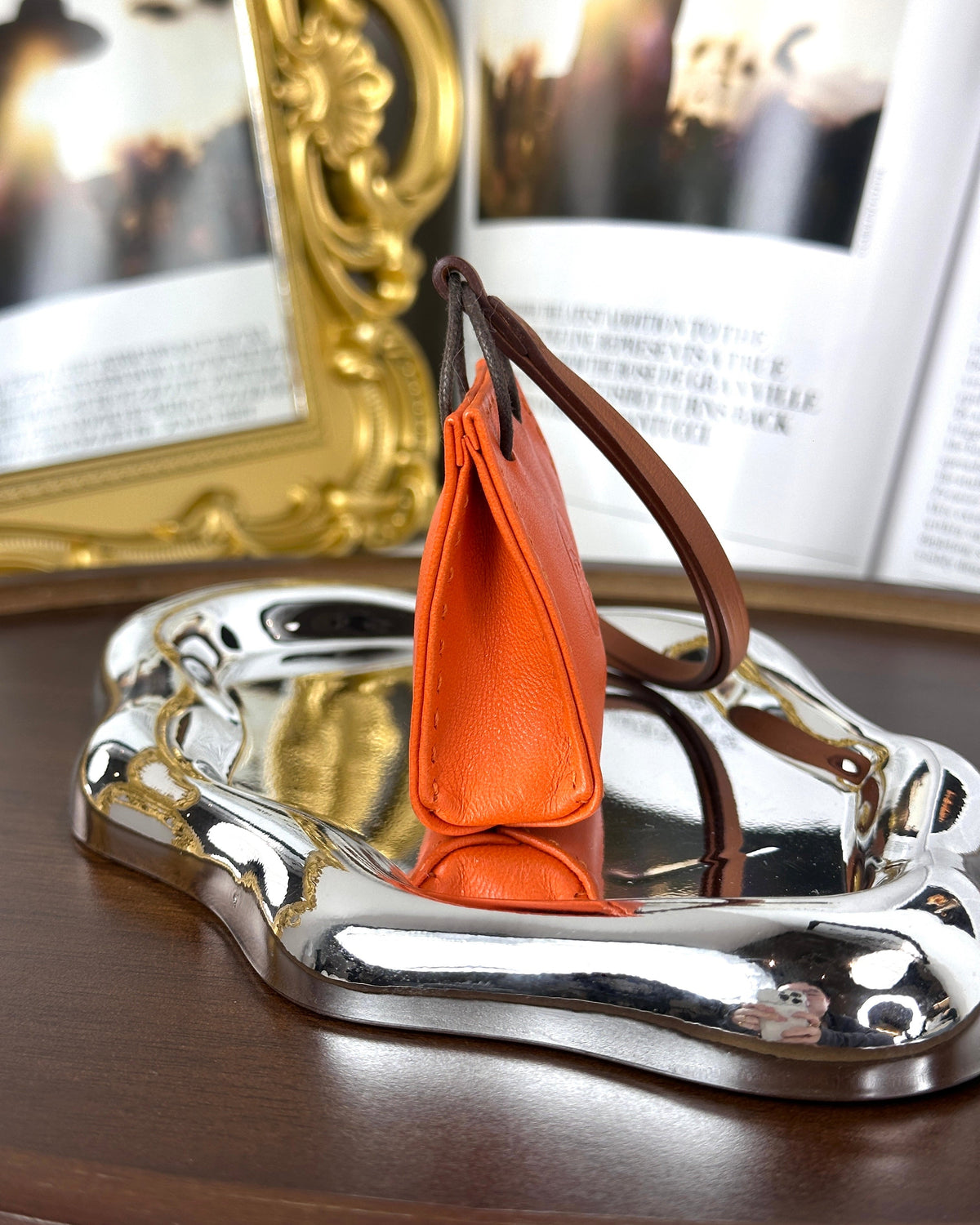 Hermès Sac Orange Bag Charm - Feu Orange - View 2