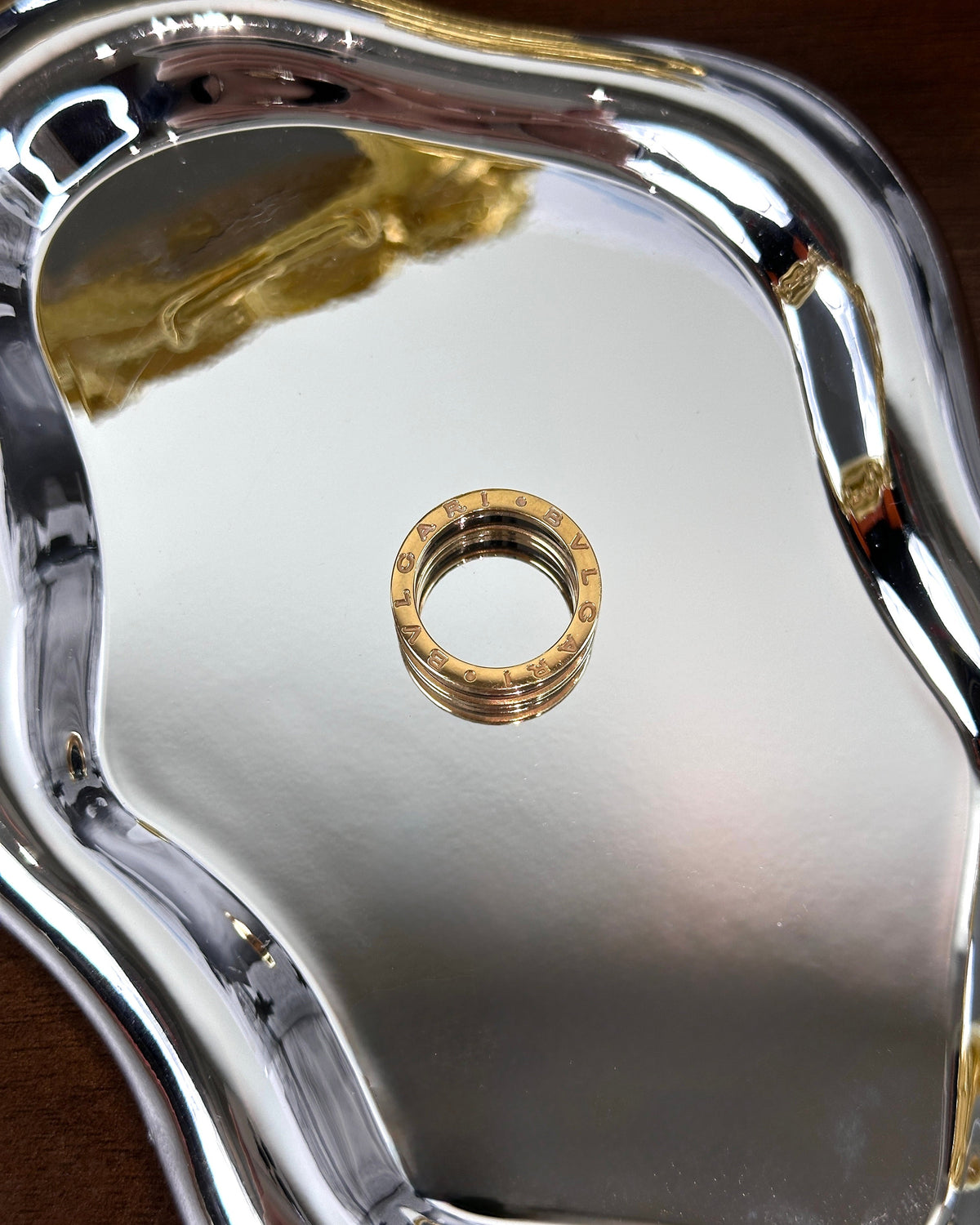 Bvlgari B.zero1 Four-Band Ring - Rose Gold And Black - View 2