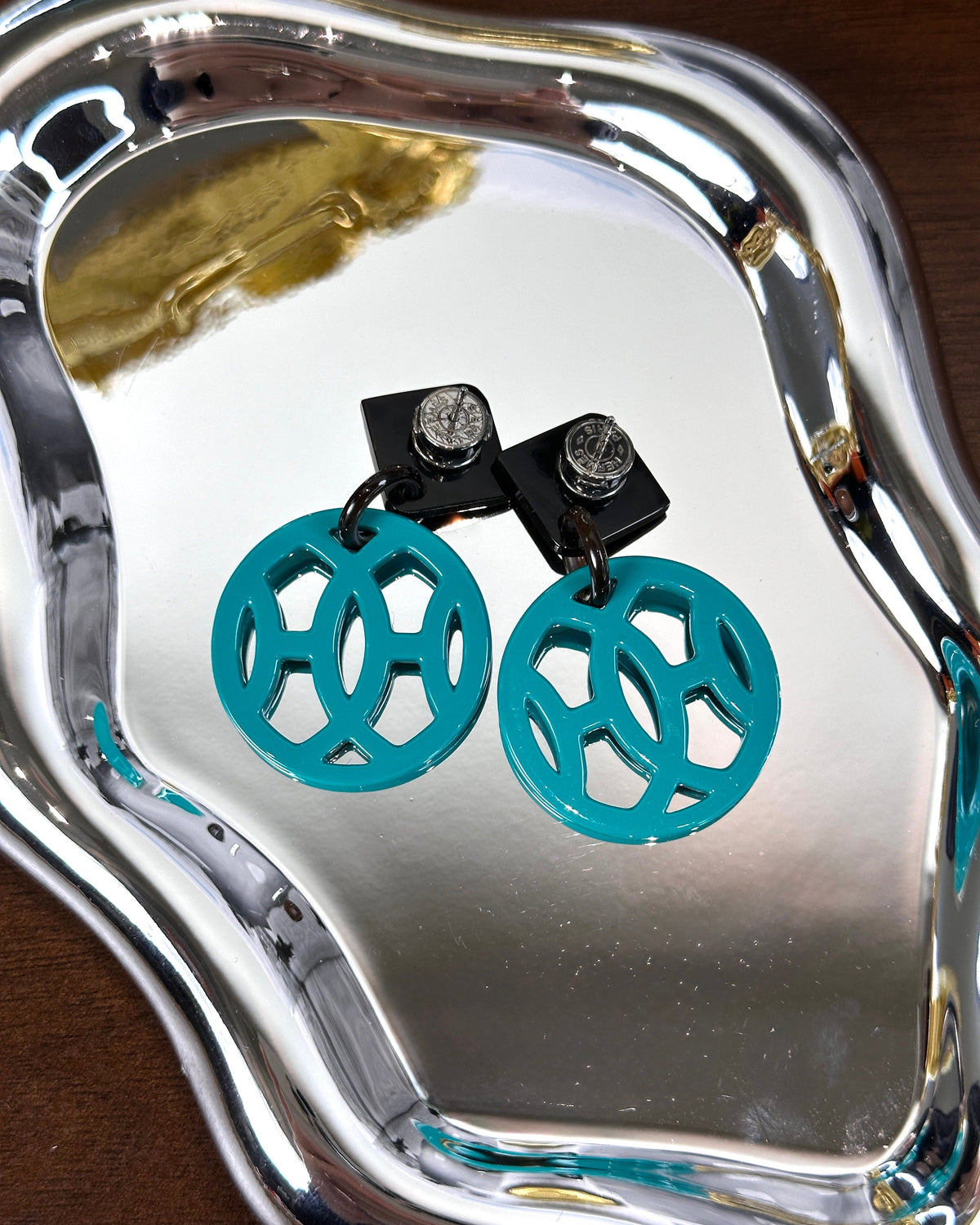 Hermès Hava Drop Earrings - Bleu - View 2