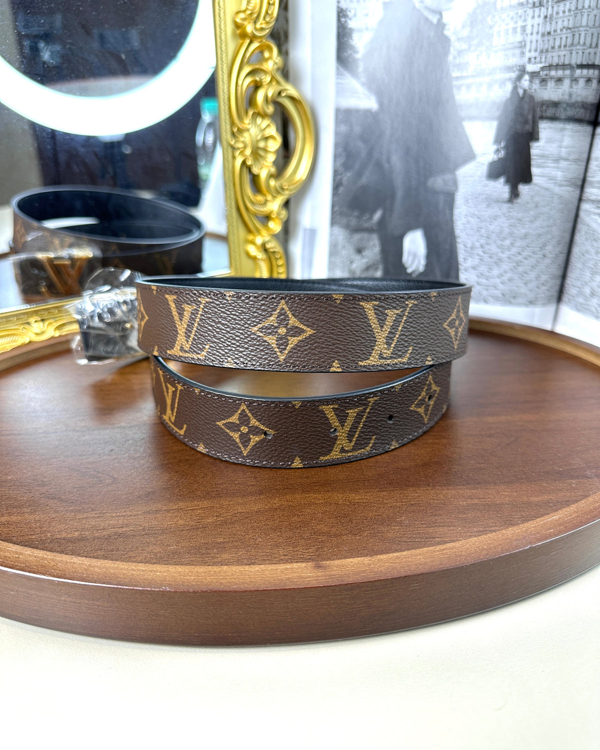 Louis Vuitton Initiales Reversible Belt - Monogram - View 3